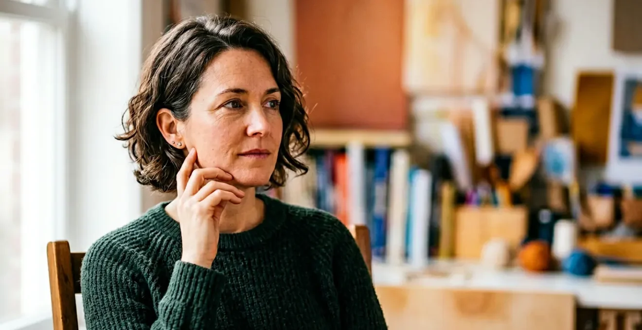 Person thoughtfully considering various creative and intellectual pursuits that enhance cognitive abilities