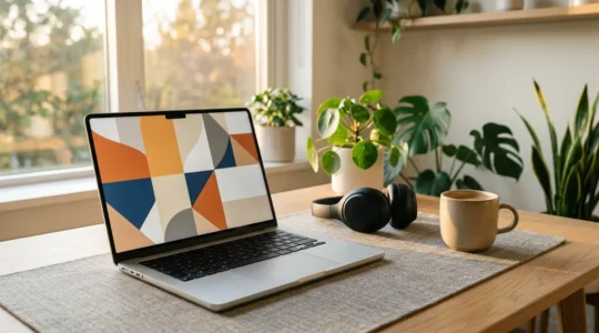 Diverse design team collaborating on a digital project across multiple time zones through connected devices